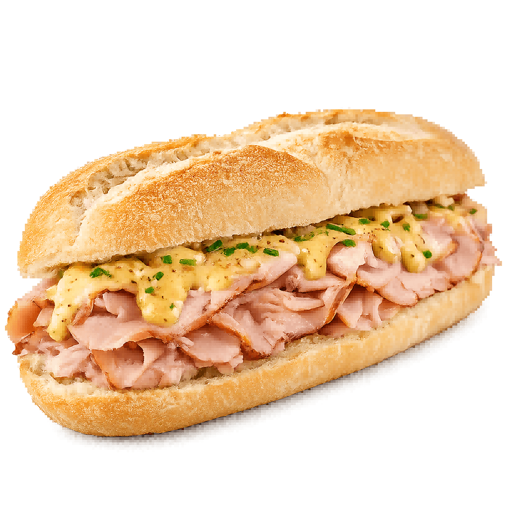 Br. Beenham met honing mosterdsaus